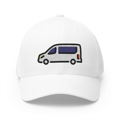 Minibus Emoji White Cap – Premium by Capmoji