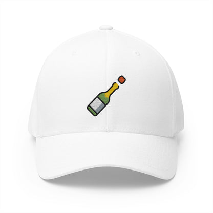 Bottle With Popping Cork Emoji White Cap – Premium by Capmoji