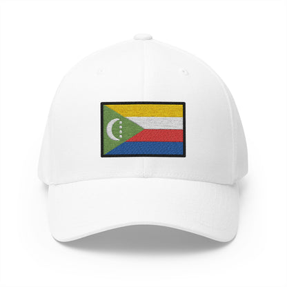 Flag: Comoros Emoji White Cap – Premium by Capmoji