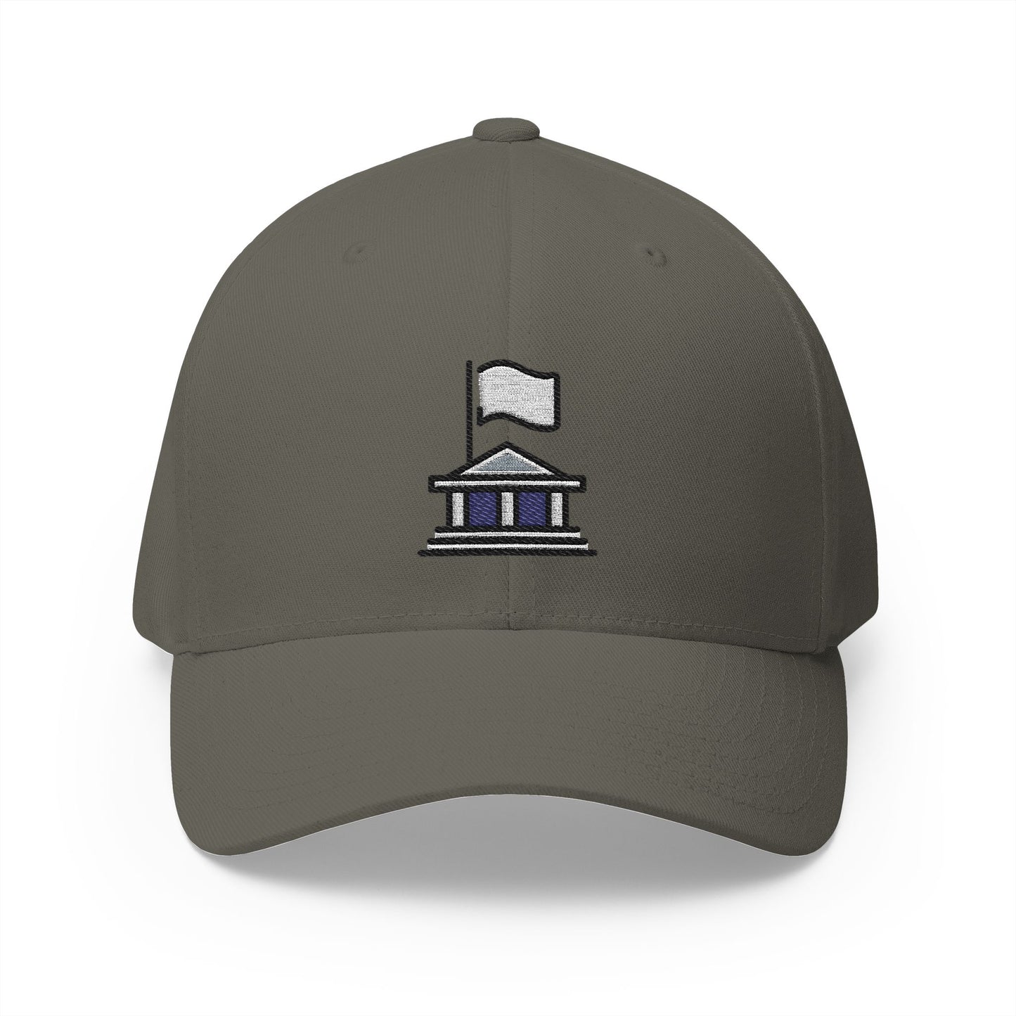 Authority Building Emoji Olive Cap – Premium by Capmoji
