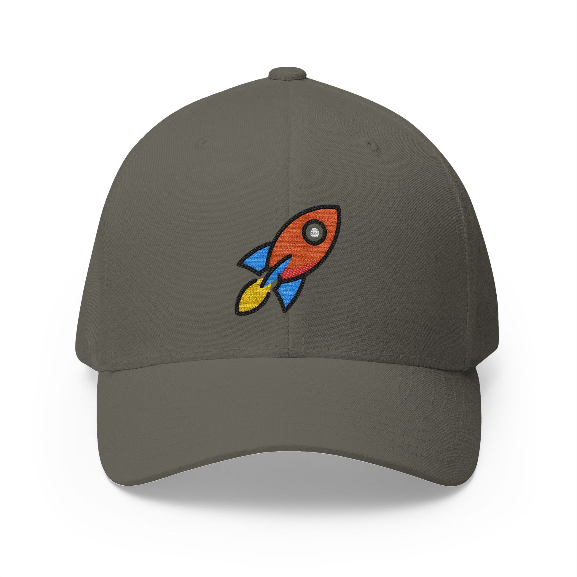 Rocket Emoji Olive Cap – Premium by Capmoji