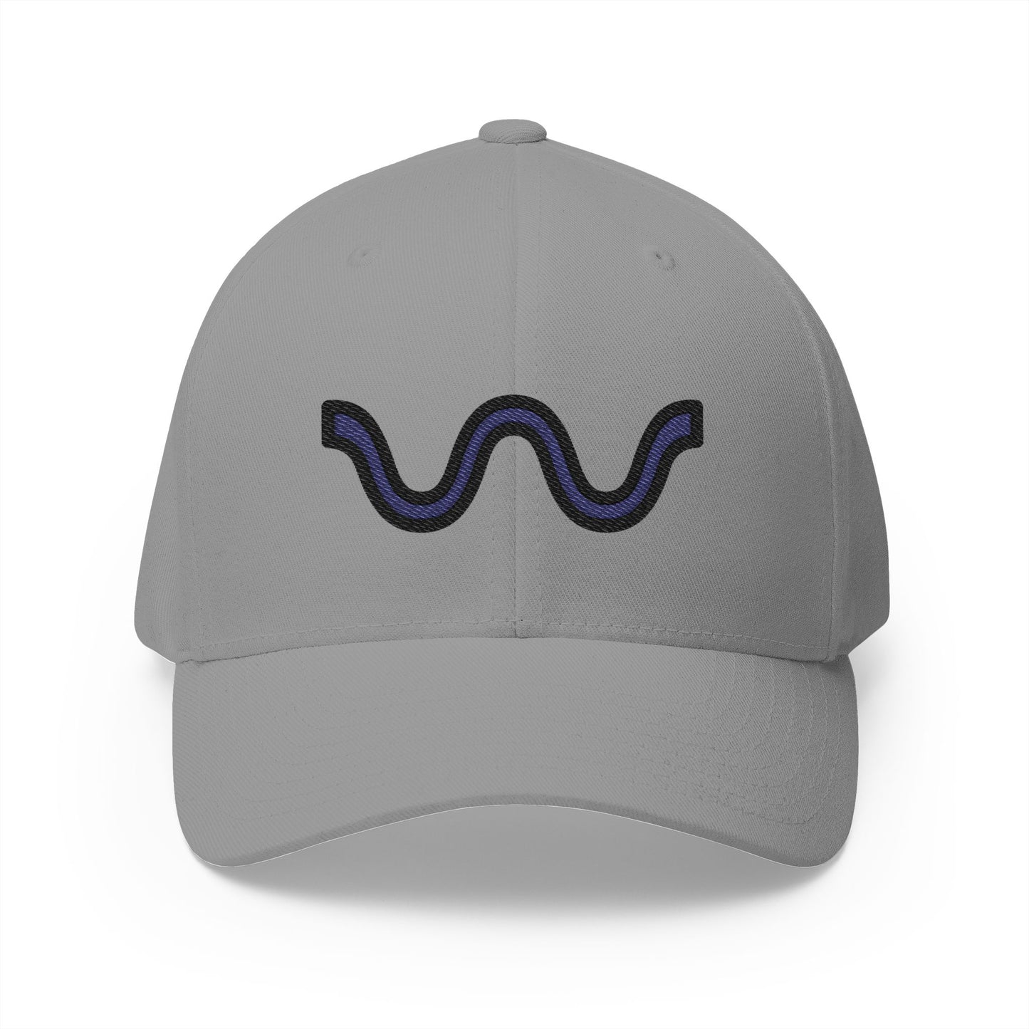 Wavy Dash Emoji Grey Cap – Premium by Capmoji