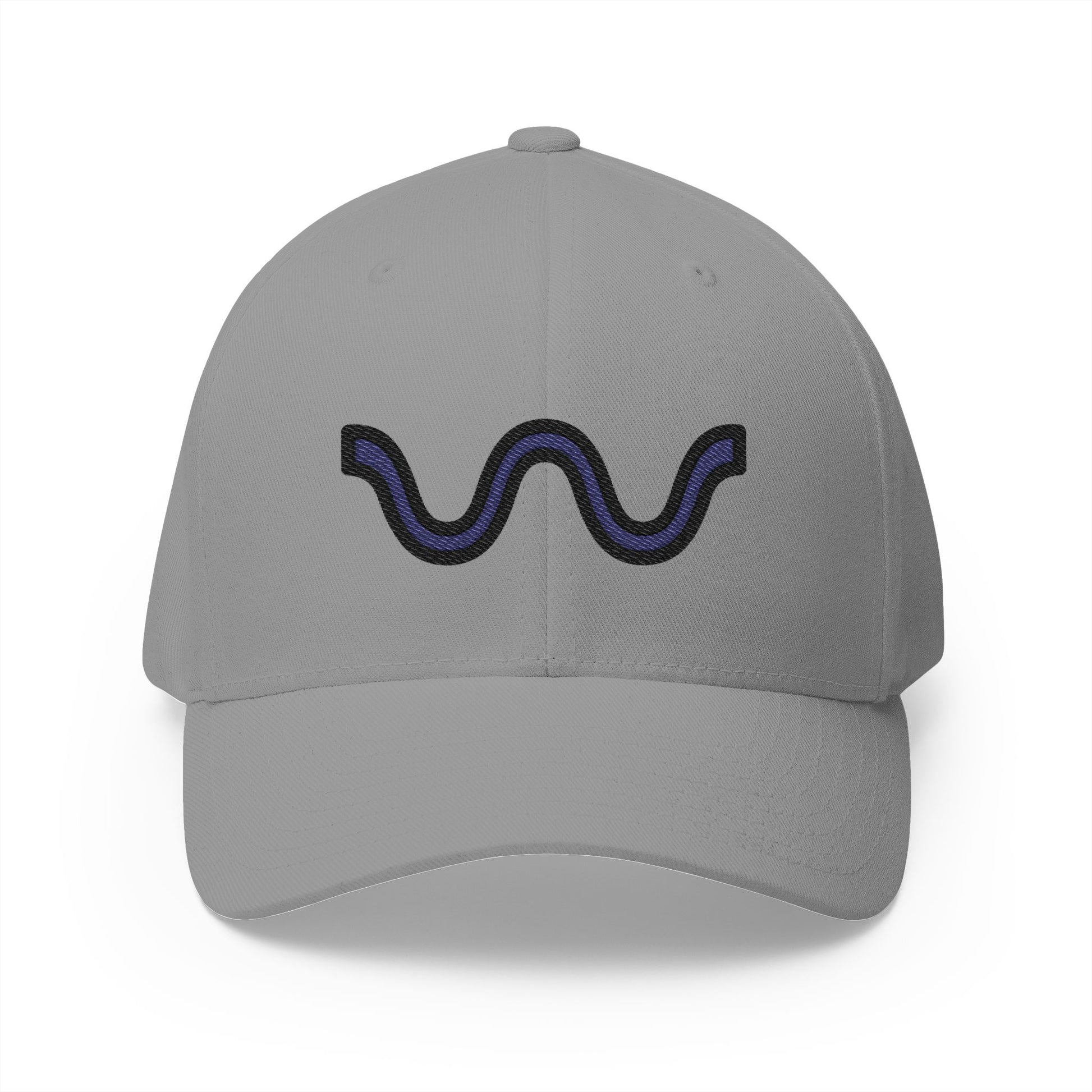 Wavy Dash Emoji Grey Cap – Premium by Capmoji