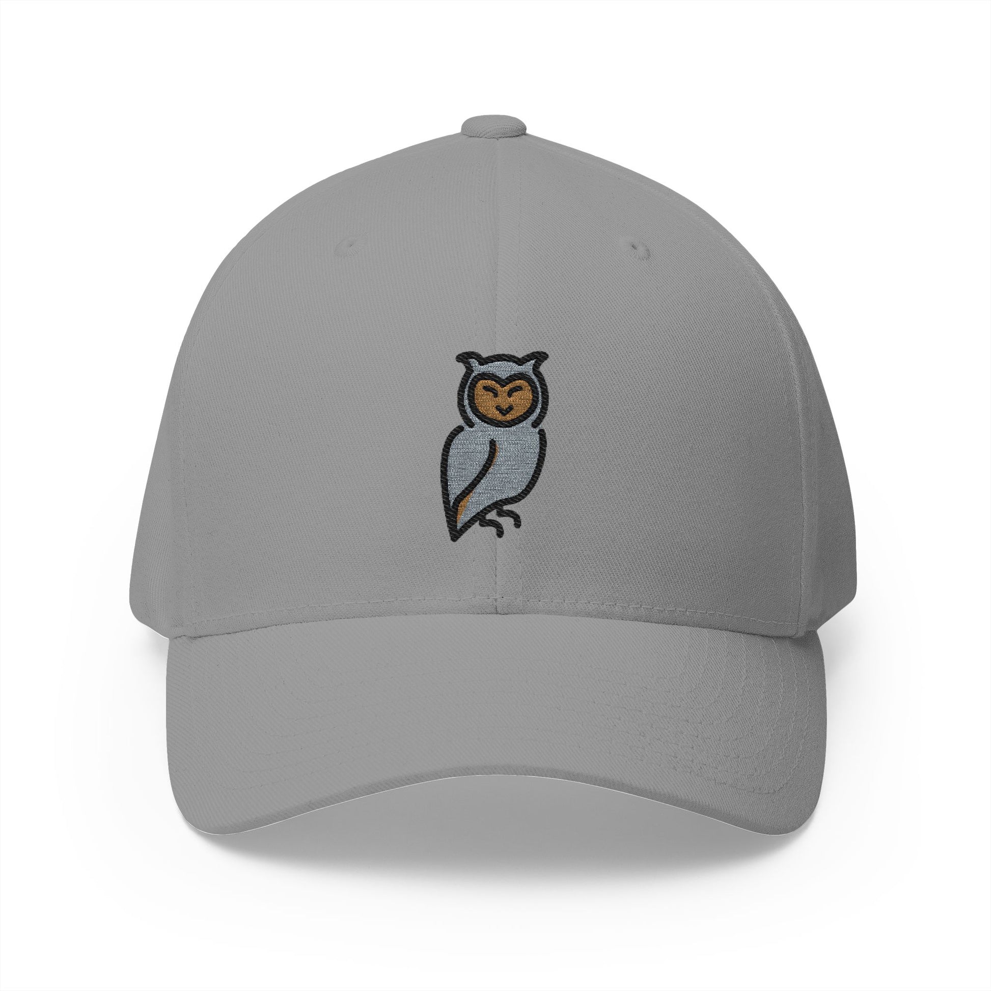 Owl Emoji Grey Cap – Premium by Capmoji