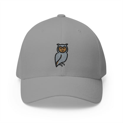 Owl Emoji Grey Cap – Premium by Capmoji