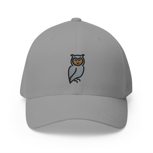 Owl Emoji Grey Cap – Premium by Capmoji