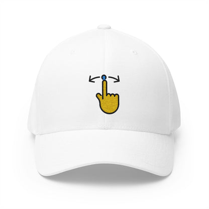 Swipe Emoji White Cap – Premium by Capmoji