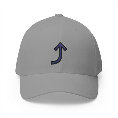 Right Arrow Curving Up Emoji Grey Cap – Premium by Capmoji
