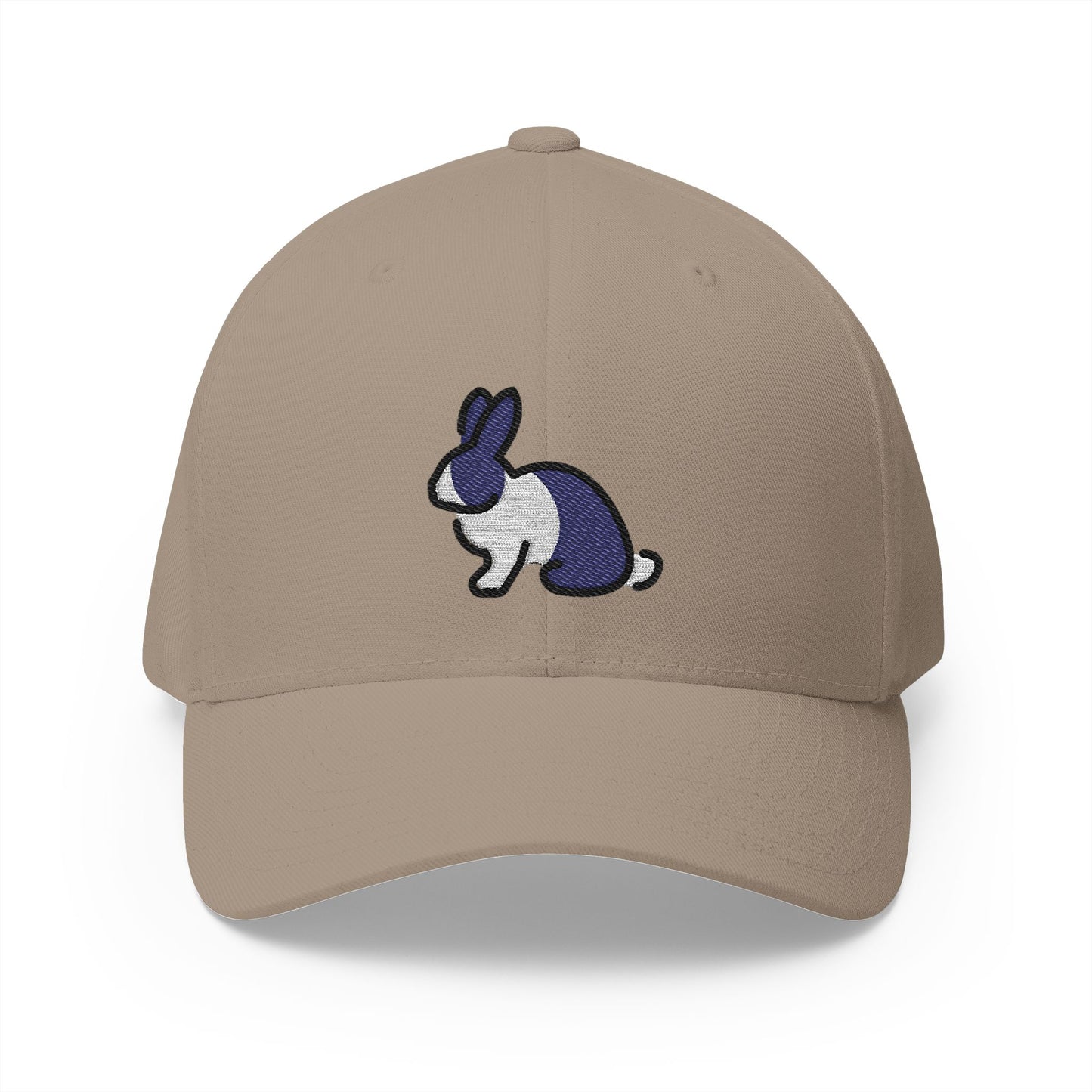 Rabbit Emoji Khaki Cap – Premium by Capmoji