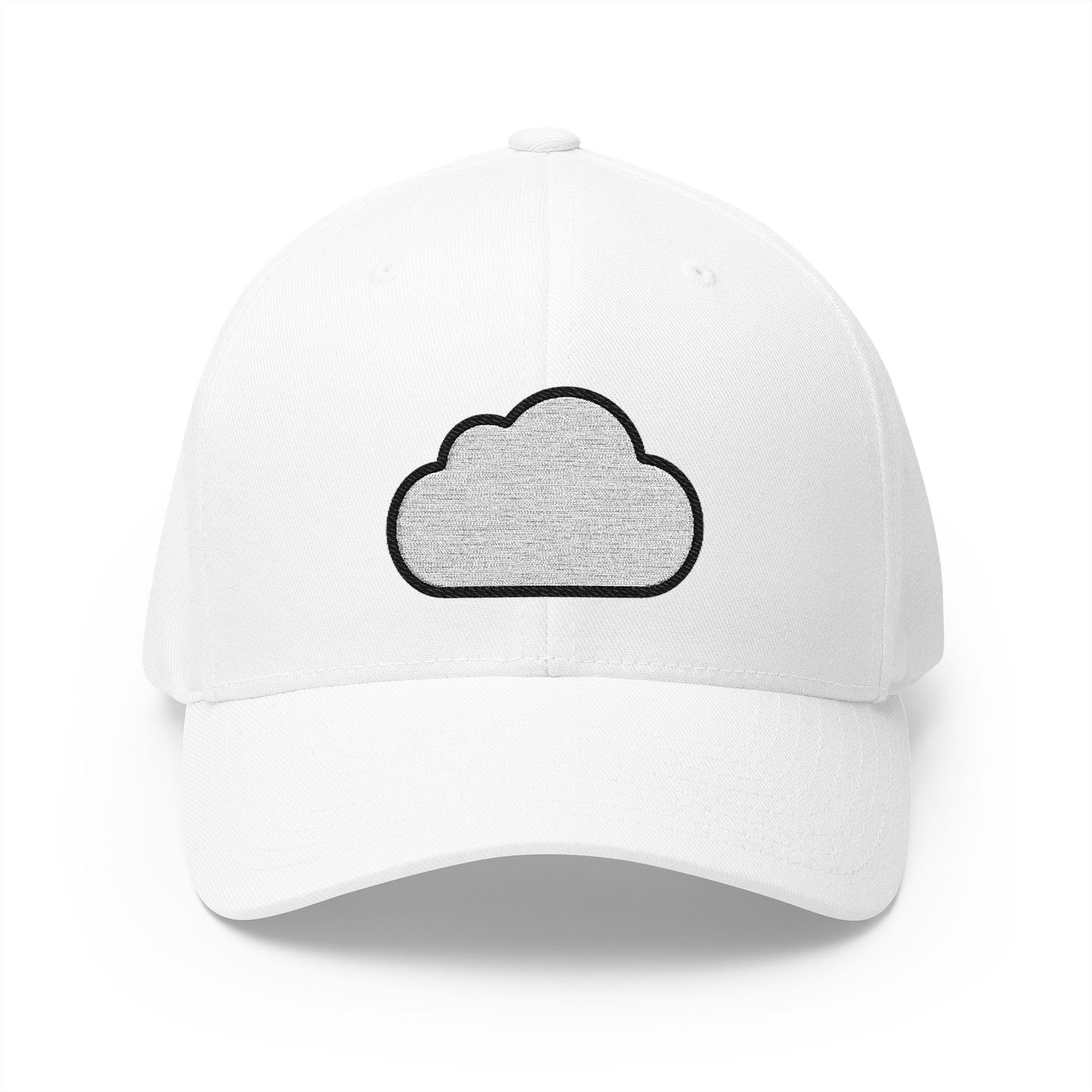 Cloud Emoji White Cap – Premium by Capmoji