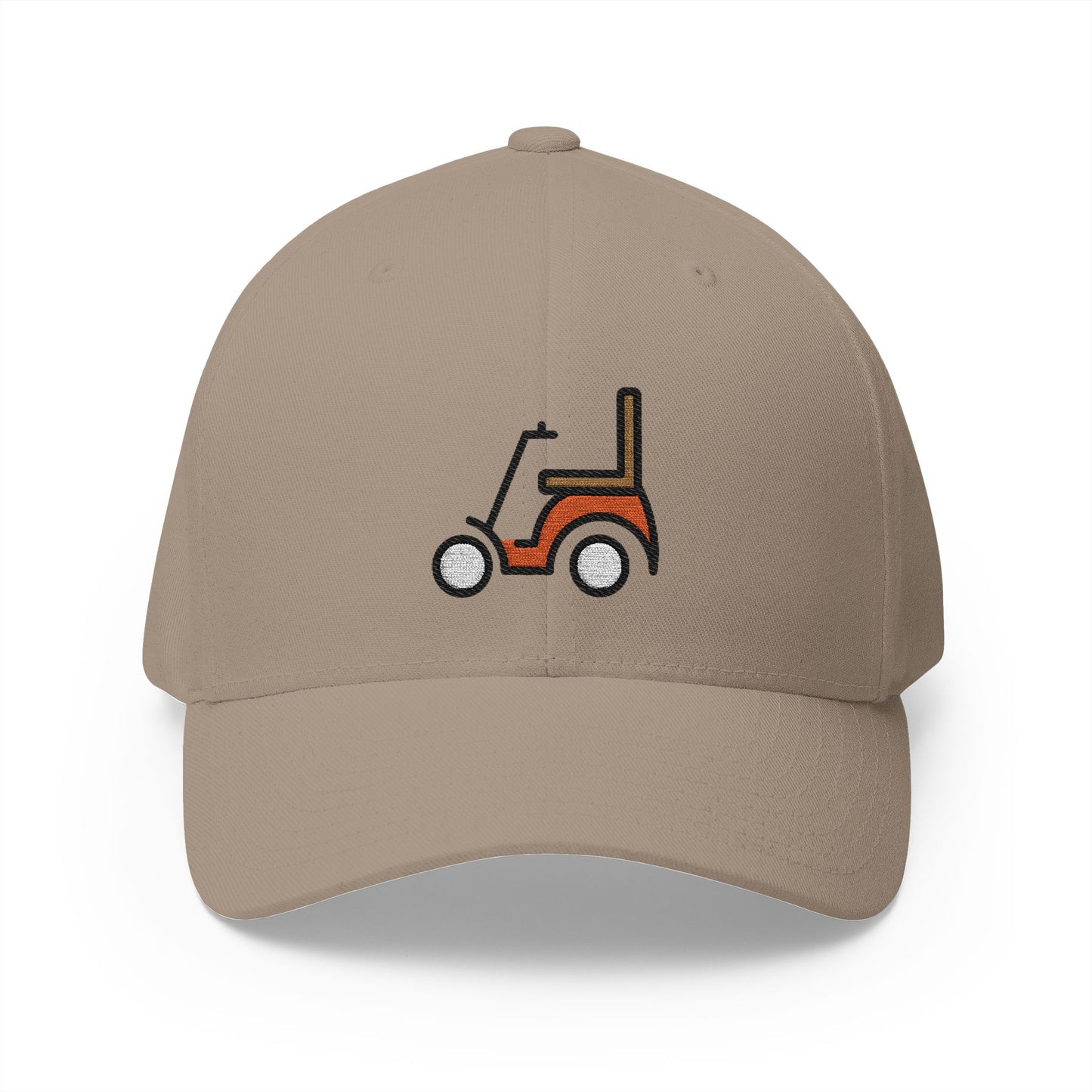 Motorized Wheelchair Emoji Khaki Cap – Premium by Capmoji