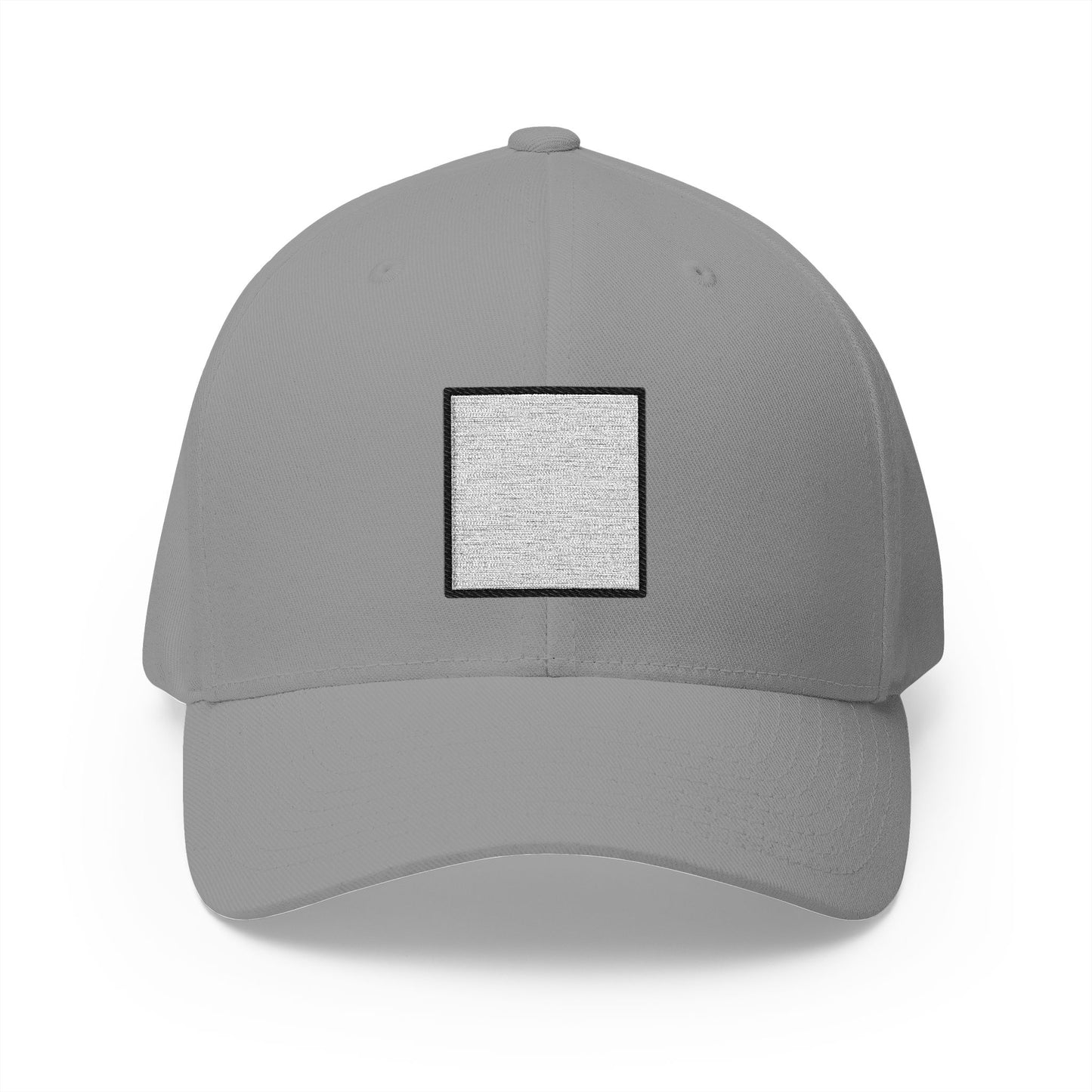 White Large Square Emoji Grey Cap – Premium by Capmoji