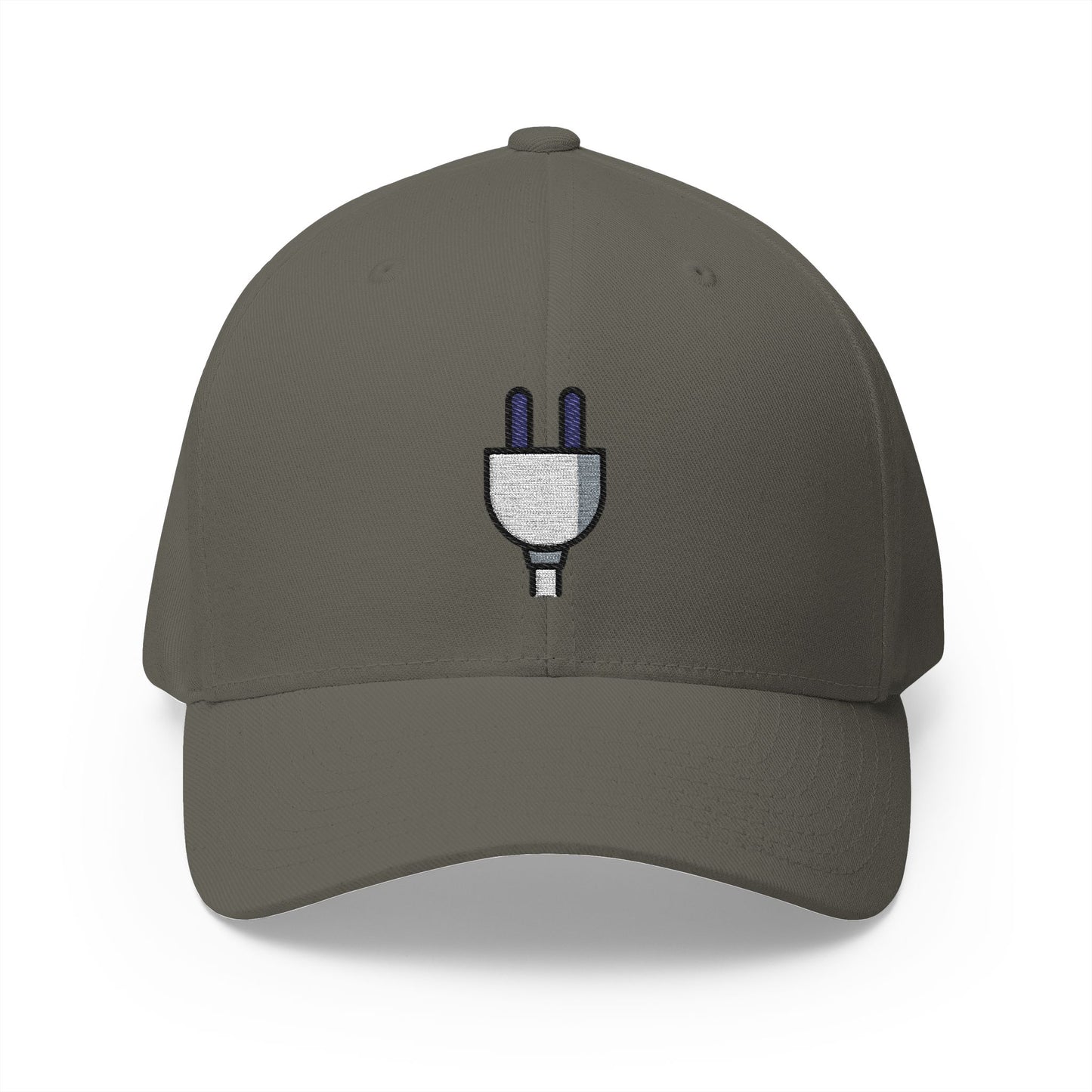 Electric Plug Emoji Olive Cap – Premium by Capmoji