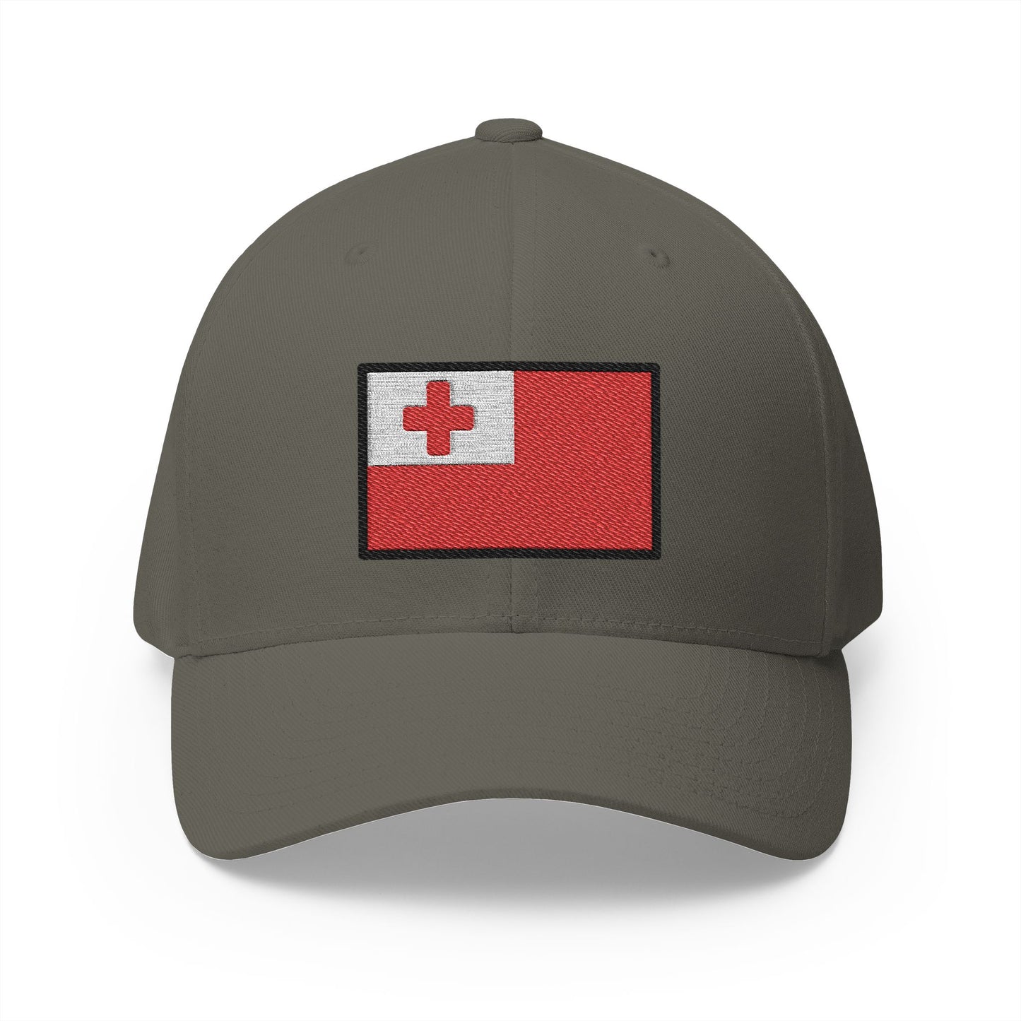 Flag: Tonga Emoji Olive Cap – Premium by Capmoji