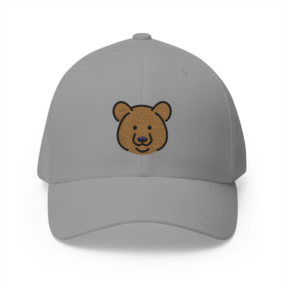 Bear Emoji Grey Cap – Premium by Capmoji