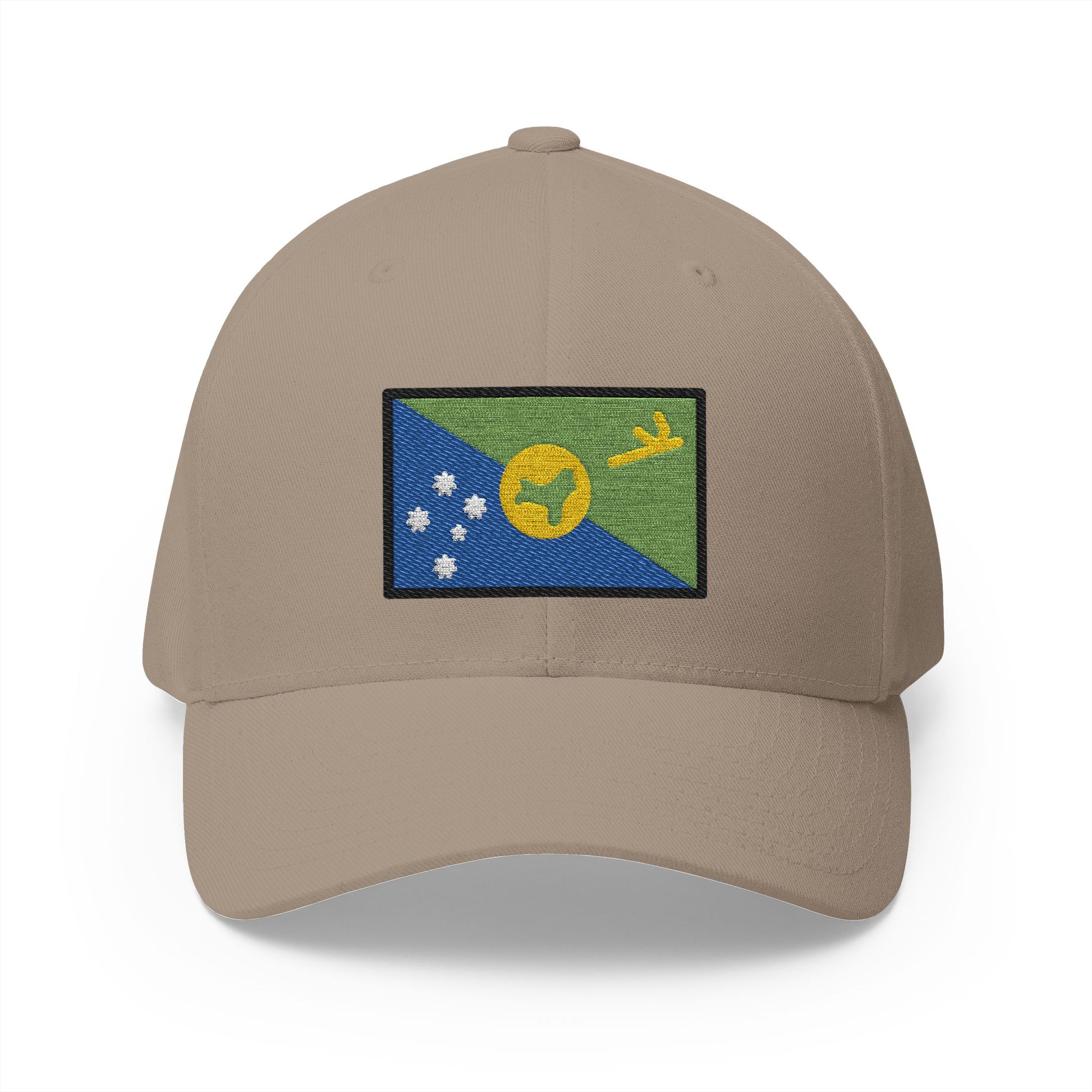 Flag: Christmas Island Emoji Khaki Cap – Premium by Capmoji