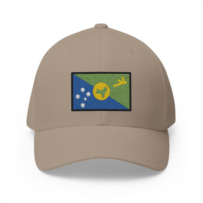 Flag: Christmas Island Emoji Khaki Cap – Premium by Capmoji