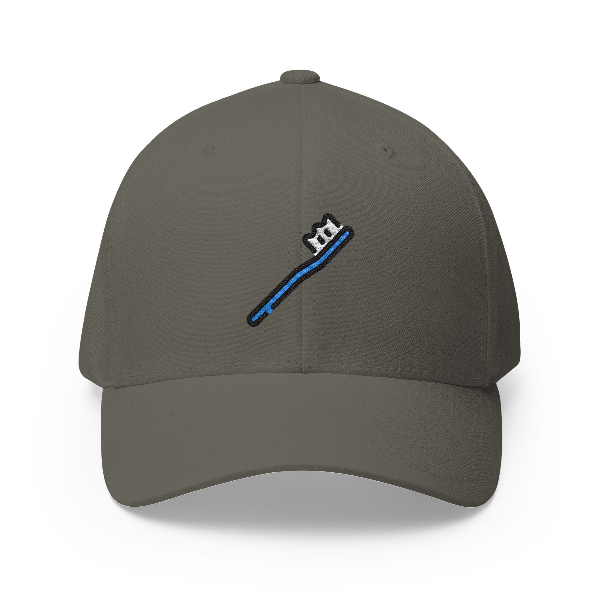 Toothbrush Emoji Olive Cap – Premium by Capmoji