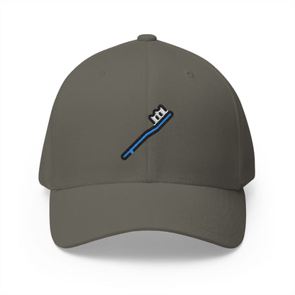 Toothbrush Emoji Olive Cap – Premium by Capmoji