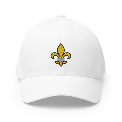 Fleur-De-Lis Emoji White Cap – Premium by Capmoji