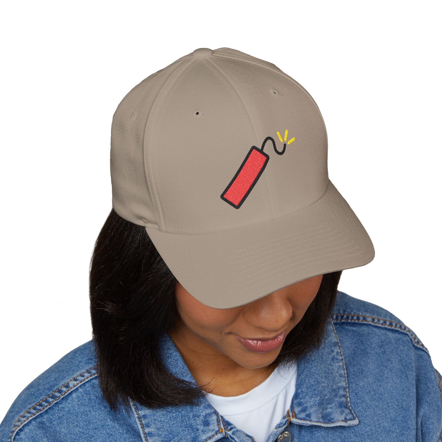Firecracker Emoji Cap – Premium by Capmoji