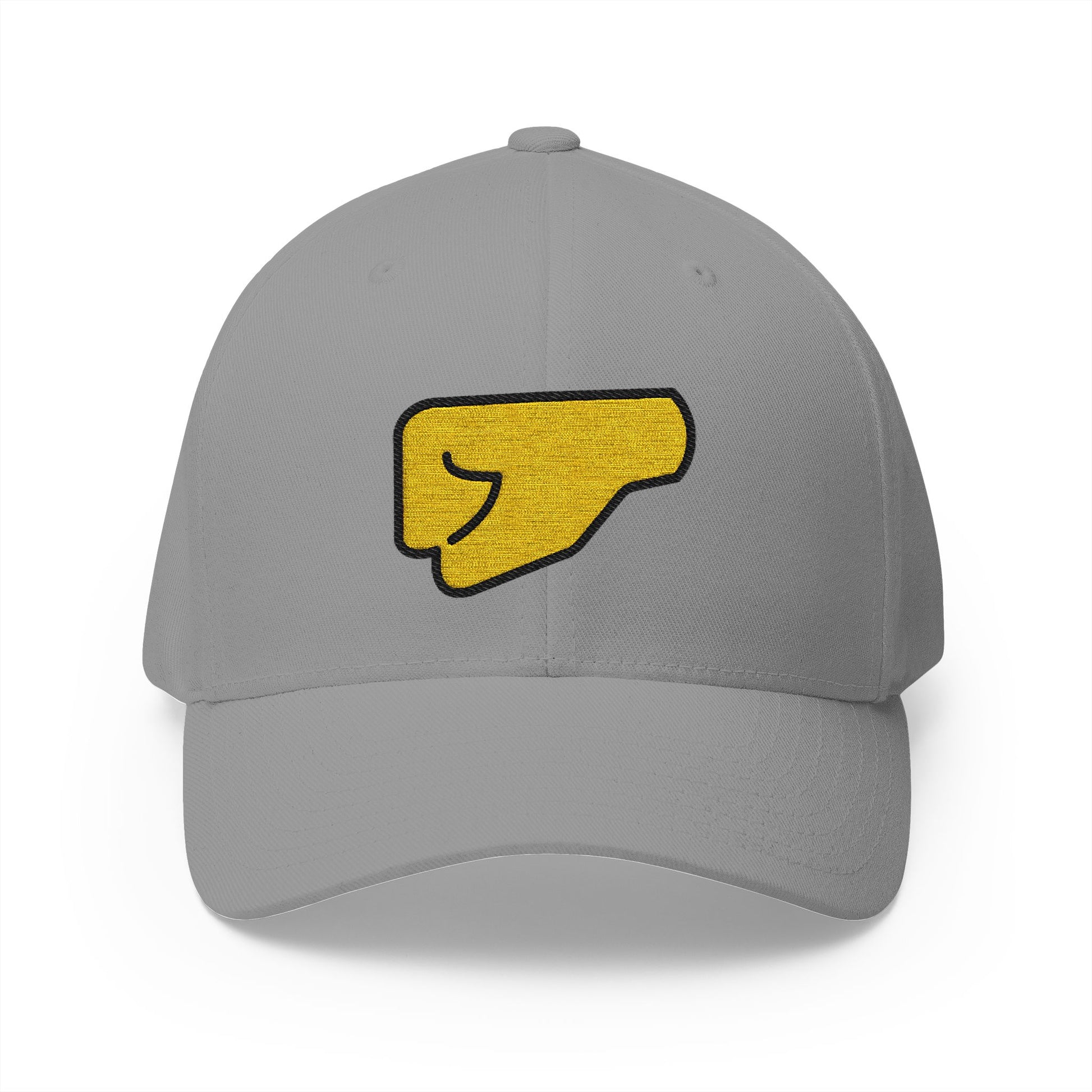 Left-Facing Fist Emoji Grey Cap – Premium by Capmoji