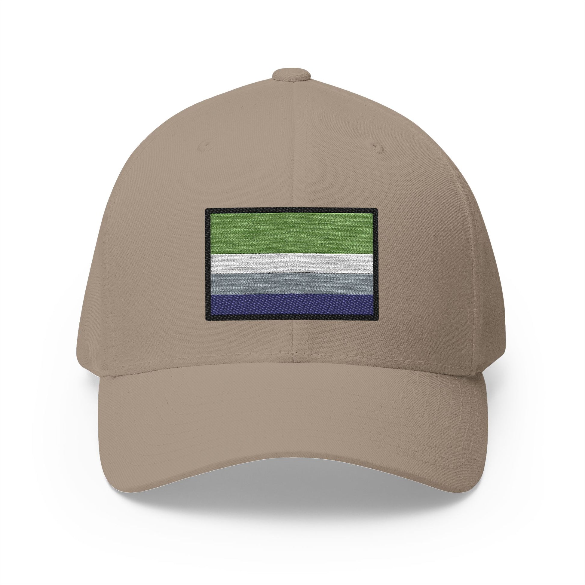 Aromantic Emoji Khaki Cap – Premium by Capmoji