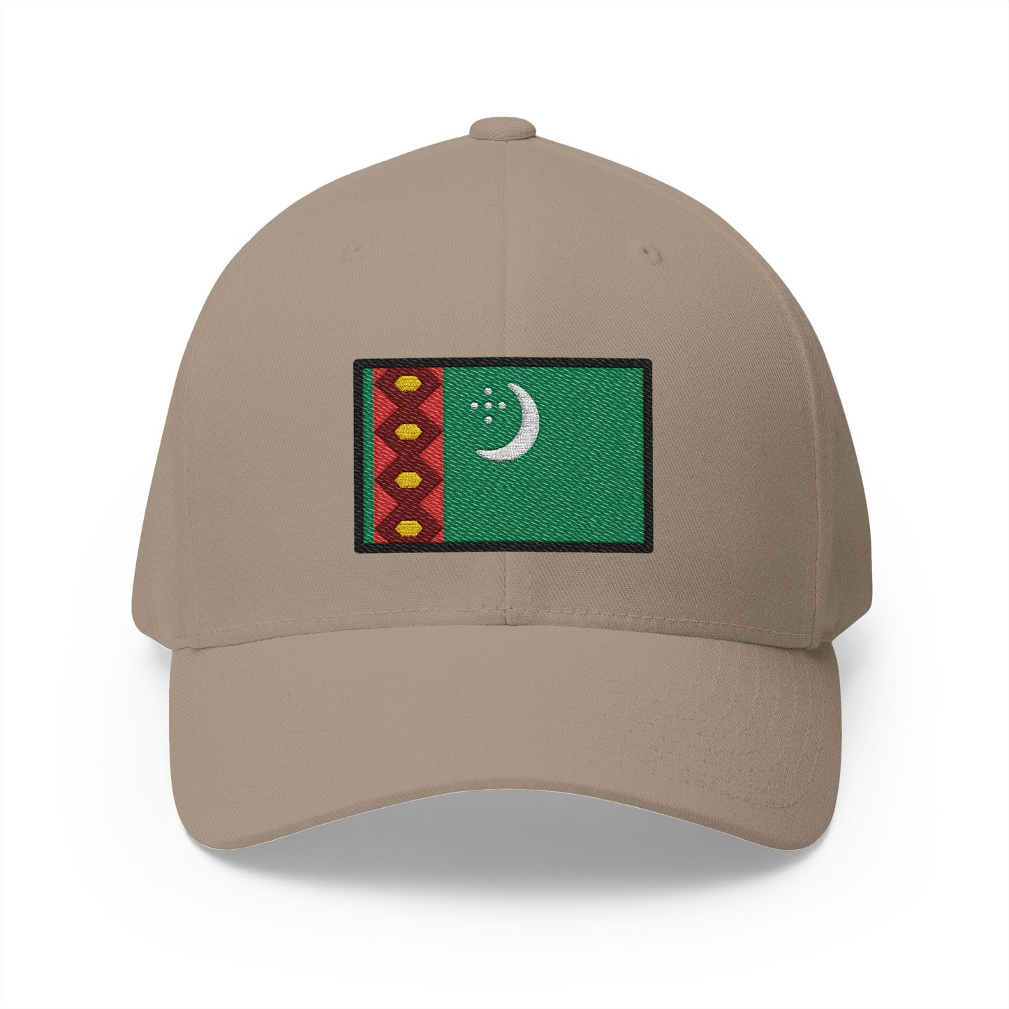 Flag: Turkmenistan Emoji Khaki Cap – Premium by Capmoji