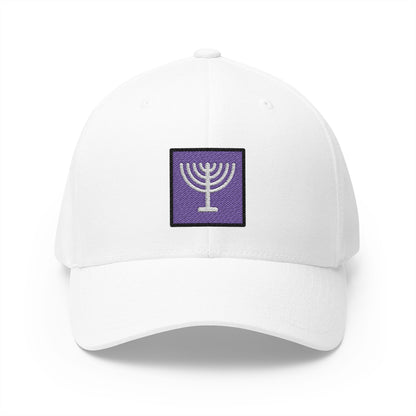 Menorah Emoji White Cap – Premium by Capmoji