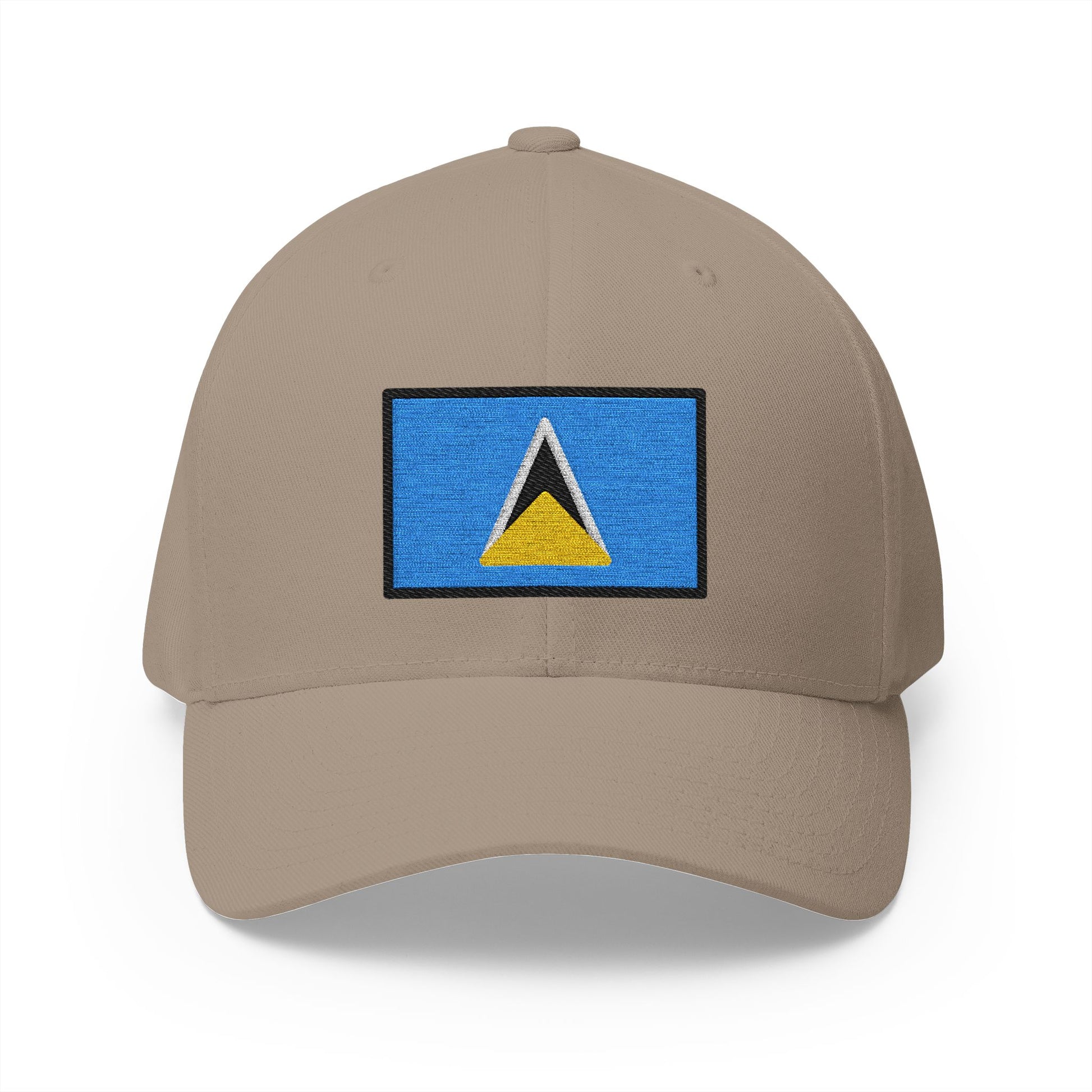 Flag: St. Lucia Emoji Khaki Cap – Premium by Capmoji