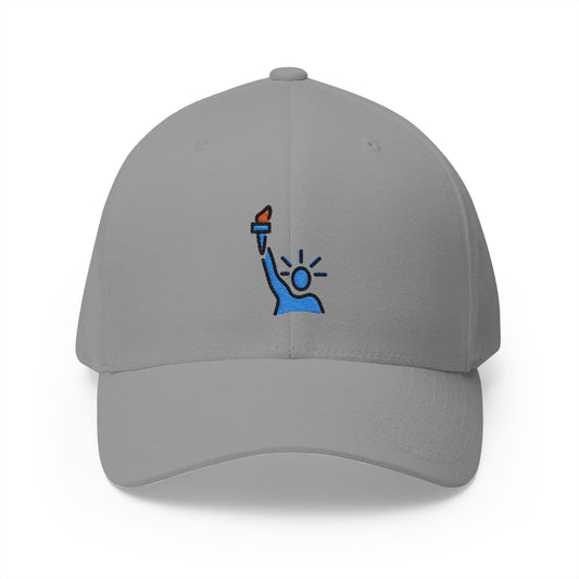 Statue Of Liberty Emoji Grey Cap – Premium by Capmoji