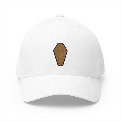 Coffin Emoji White Cap – Premium by Capmoji