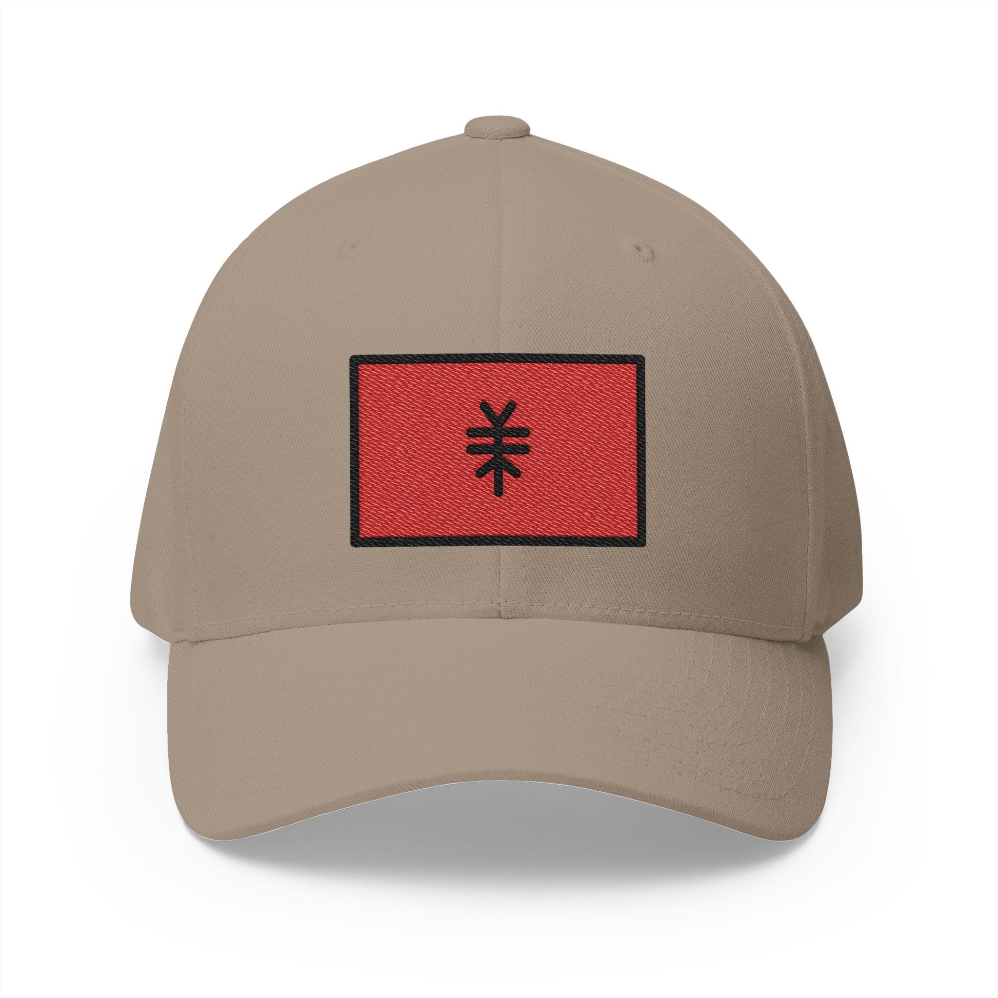 Flag: Albania Emoji Khaki Cap – Premium by Capmoji