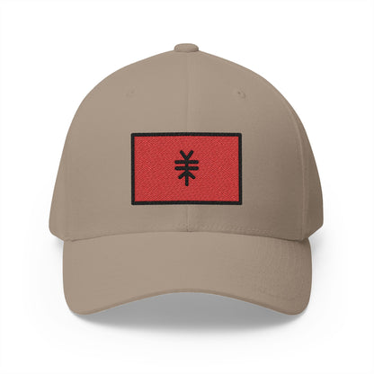 Flag: Albania Emoji Khaki Cap – Premium by Capmoji