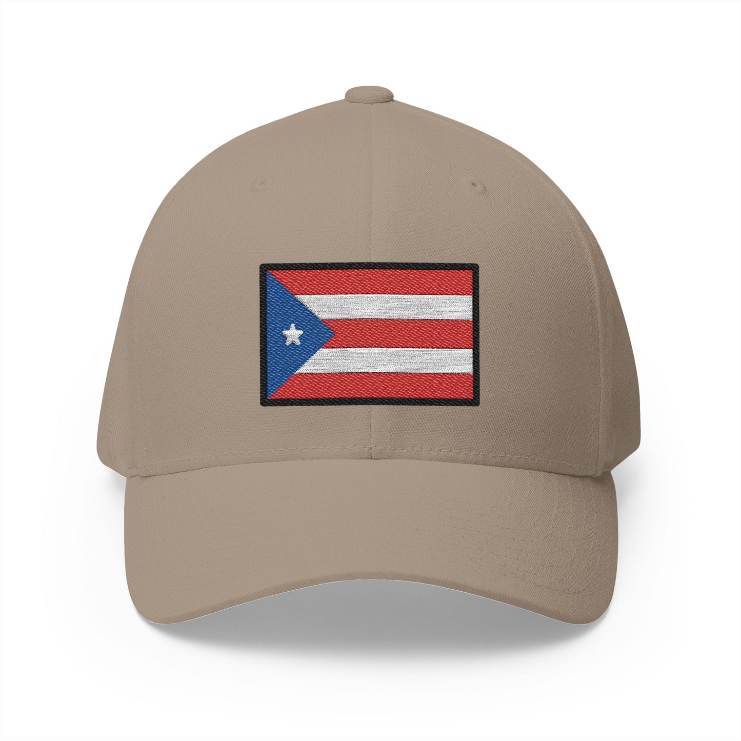 Flag: Puerto Rico Emoji Khaki Cap – Premium by Capmoji