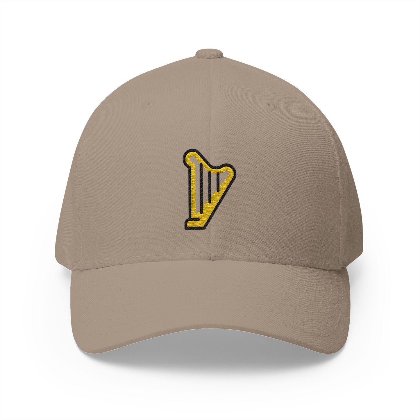Harp Emoji Khaki Cap – Premium by Capmoji