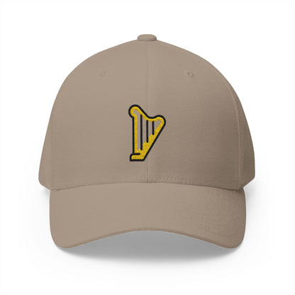 Harp Emoji Khaki Cap – Premium by Capmoji