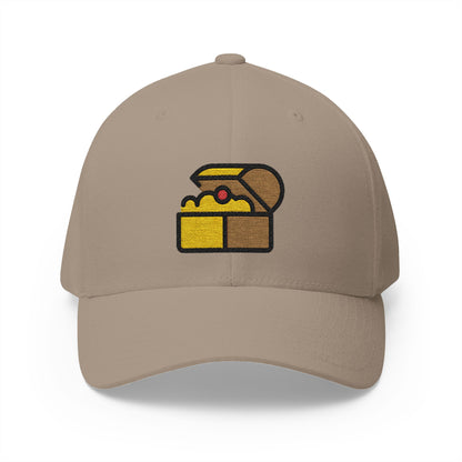 Treasure Chest Emoji Khaki Cap – Premium by Capmoji