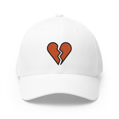 Broken Heart Emoji White Cap – Premium by Capmoji
