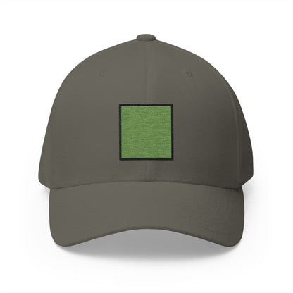 Green Square Emoji Olive Cap – Premium by Capmoji