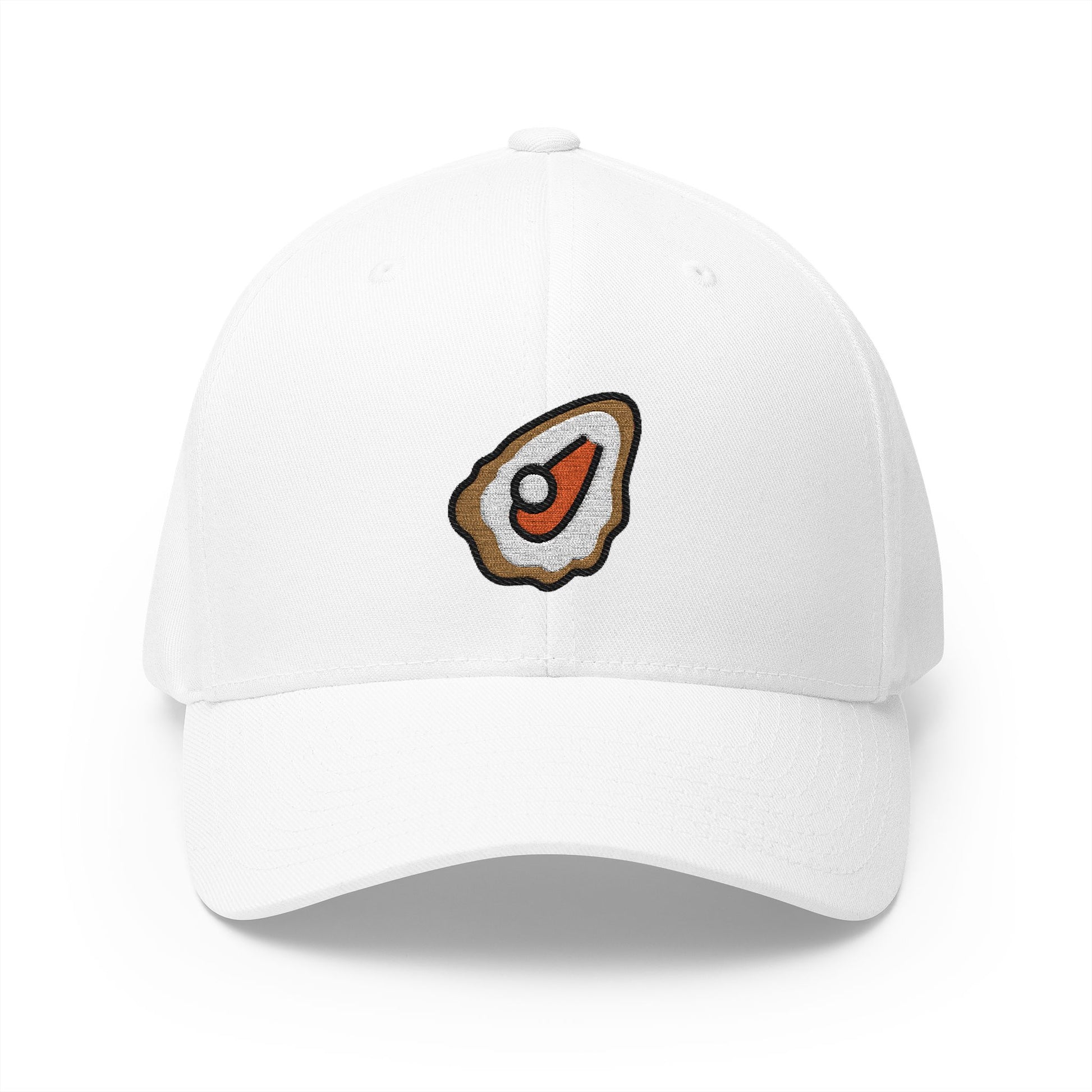 Oyster Emoji White Cap – Premium by Capmoji