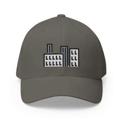 Cityscape Emoji Olive Cap – Premium by Capmoji