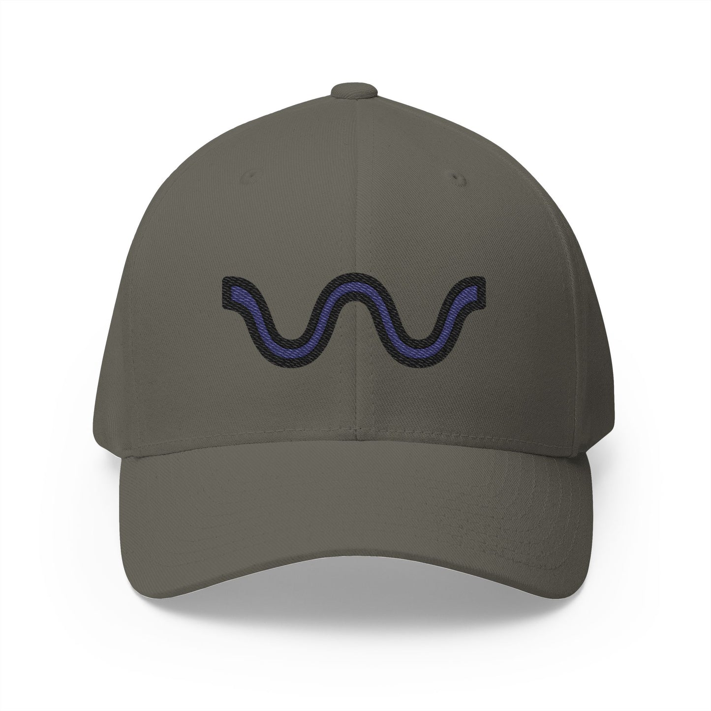 Wavy Dash Emoji Olive Cap – Premium by Capmoji