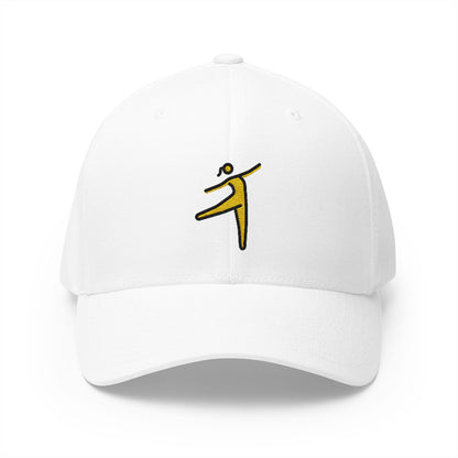 Woman Dancing Emoji White Cap – Premium by Capmoji