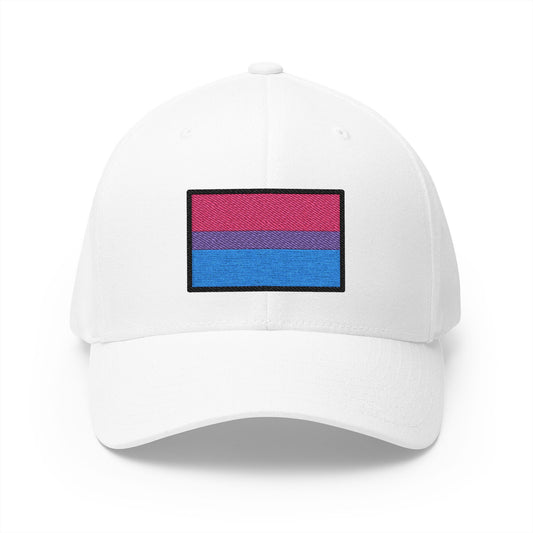 Bisexual Emoji White Cap – Premium by Capmoji