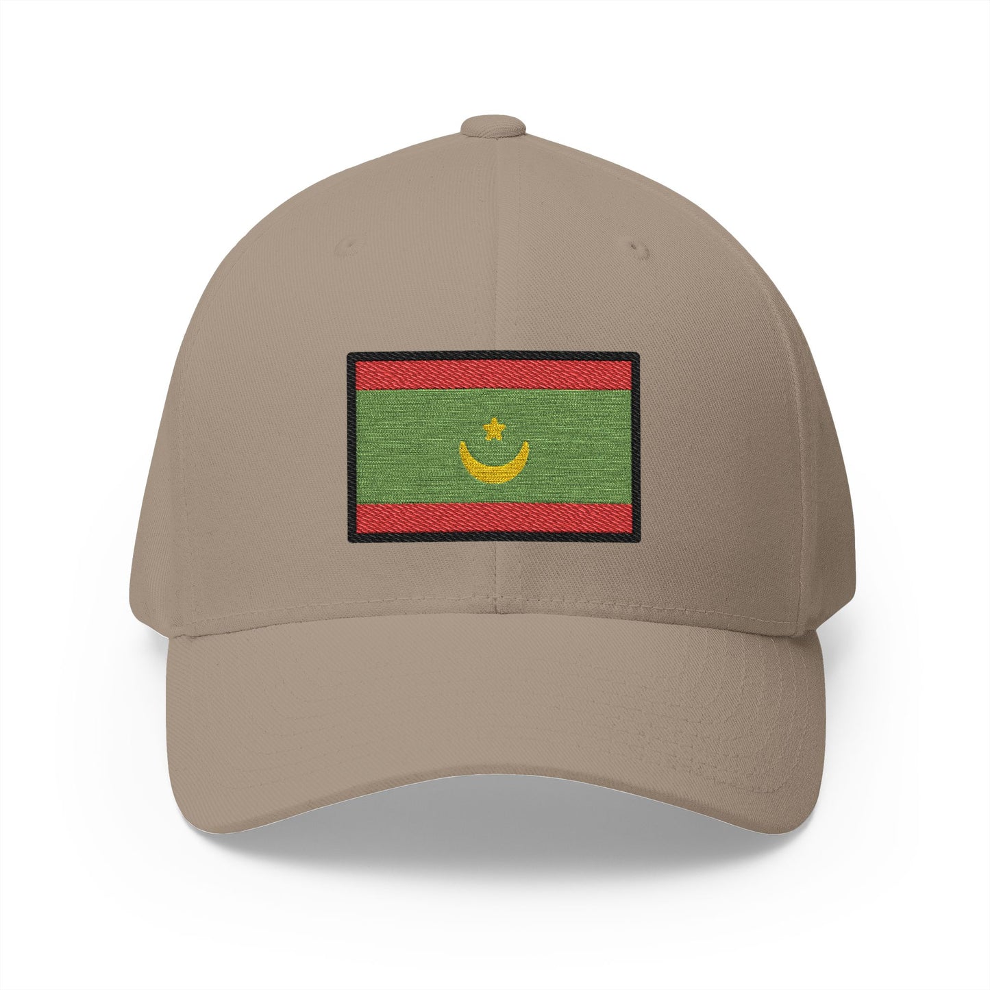 Flag: Mauritania Emoji Khaki Cap – Premium by Capmoji