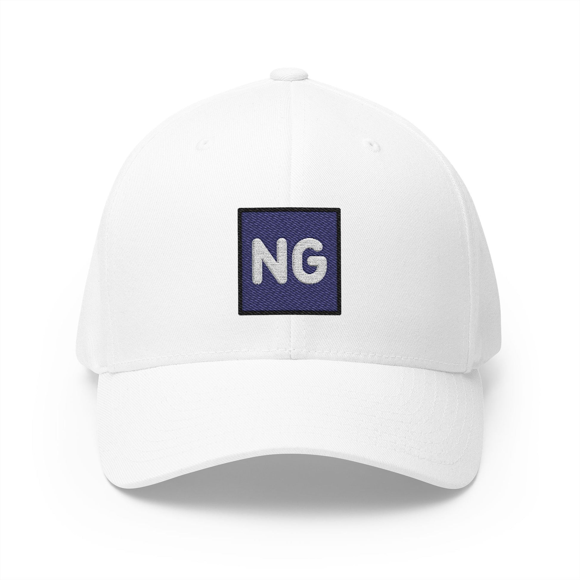 Ng Button Emoji White Cap – Premium by Capmoji