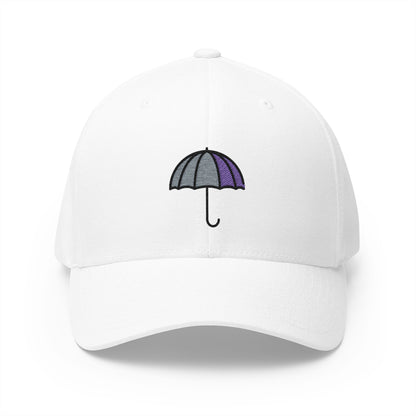 Umbrella Emoji White Cap – Premium by Capmoji