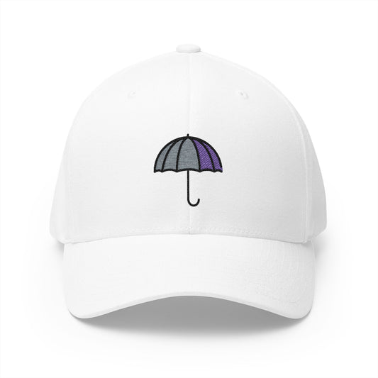 Umbrella Emoji White Cap – Premium by Capmoji