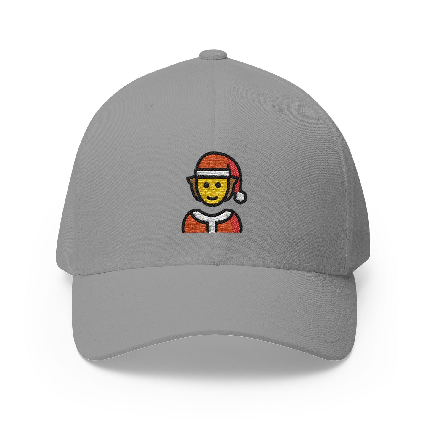 Mx Claus Emoji Grey Cap – Premium by Capmoji
